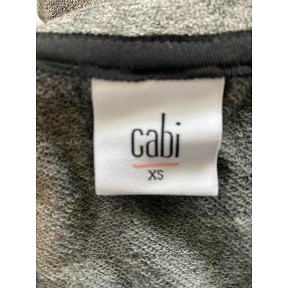 Cabi 3650 Put On Dress XS Gray Sweatshirt Gathered Waist Stretch Pullover 85 - Picture 10 of 11